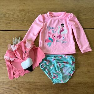 Carter’s Mermaid and Flamingo Bathing Suit for Baby or Toddler Girl